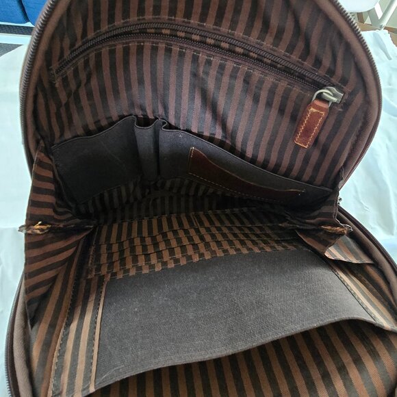 Jack Georges Voyager Convertible Backpack / Messenger Brown Leather main image 7